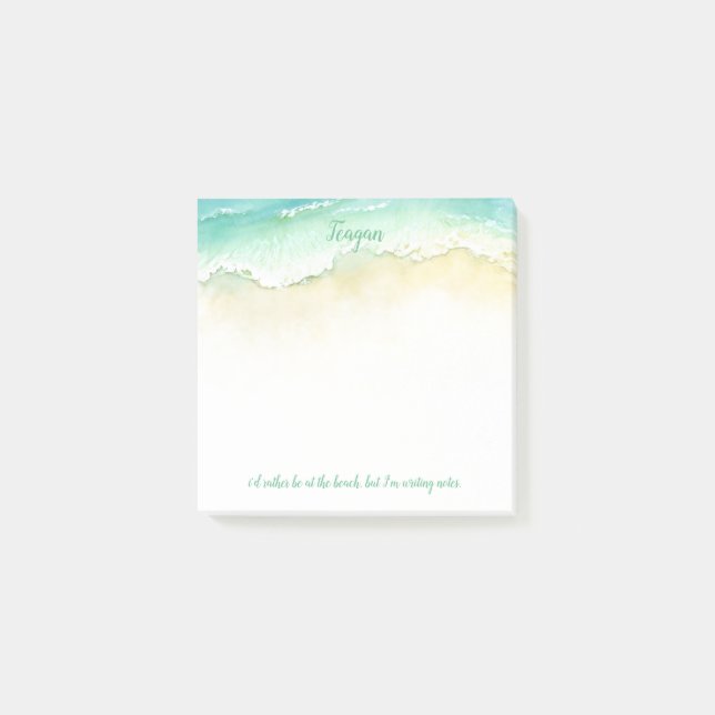 Small Emerald Waters Gulfshore Notes Post-it Klebezettel (Vorderseite)