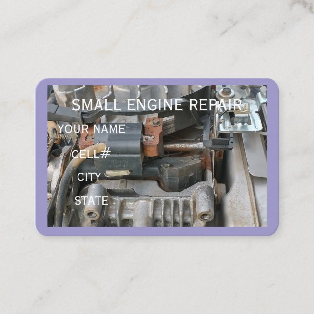 Small Engine Repair Business Card Visitenkarte (Vorderseite)