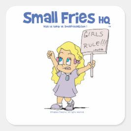 Small Fries HQ Ophelia Sticker Square