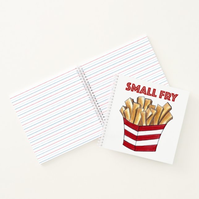 Small Fry Personalisiert Baby Birth French Fries Notizbuch (Innenseite)