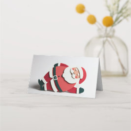 Small Fun Santa Card for Christmas Gifts  Platzkarte