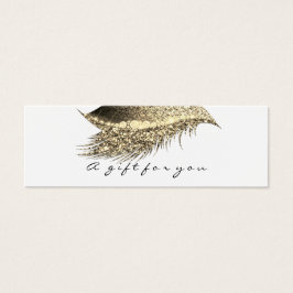 Small Geschenkzertifikat Glitzer Lash Gold White