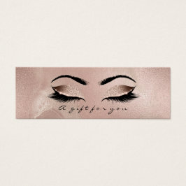 Small Geschenkzertifikat Rose Gold Lash Makeup
