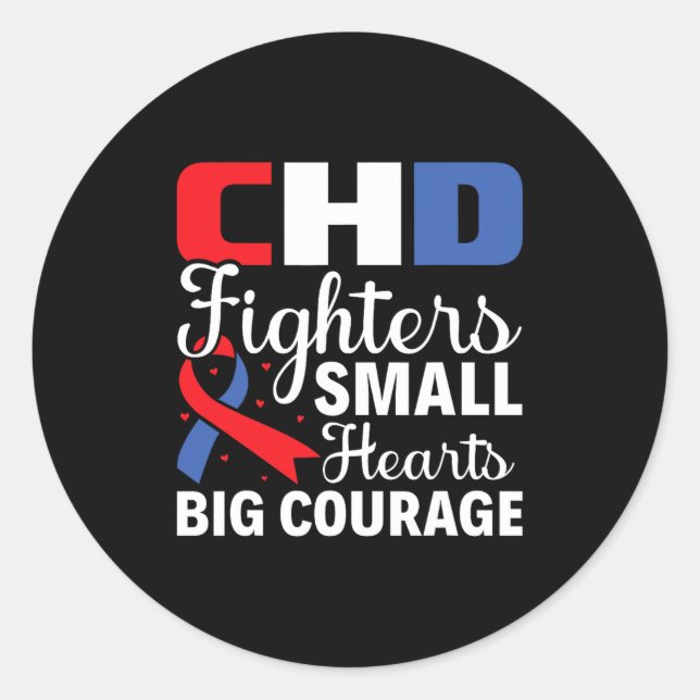 Small Heart Big Course - Kindheitserziehung Runder Aufkleber (Vorderseite)