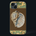 Small Mermaid’s Shells Case-Mate iPhone Hülle<br><div class="desc">Charikilia Zarris is is a talented artist know for her ocean artwork. Her images are peaceful and calm relaxing you with every picture. Get this nautical piece of artwork with a Conch Shell being the center of it all,  bordered with decorative and a beautiful floral pattern.</div>