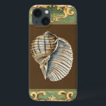 Small Mermaid’s Shells Case-Mate iPhone Hülle<br><div class="desc">Charikilia Zarris is is a talented artist know for her ocean artwork. Her images are peaceful and calm relaxing you with every picture. Get this nautical piece of artwork with a Conch Shell being the center of it all, bordered with decorative and a beautiful floral pattern.</div>