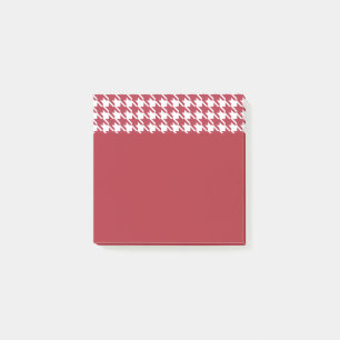 Small Red Hahnentrittmuster Post It Notes Post-it Klebezettel
