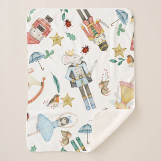 small sherpa blanket - ideal gift for new baby  sherpadecke