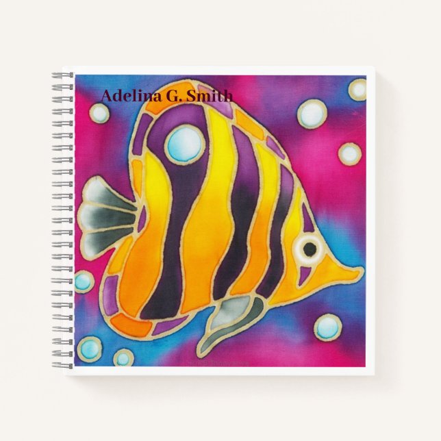 Small Spiral Notebook - Angelfish Notizbuch (Vorderseite)