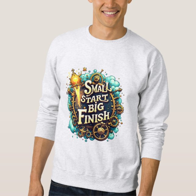 Small Start Big Finish Sweatshirt – Underdog Day  (Vorderseite)