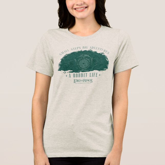 Small Steps, Big Adventures - A Hobbit Life Tri-Blend Shirt (Vorderseite)