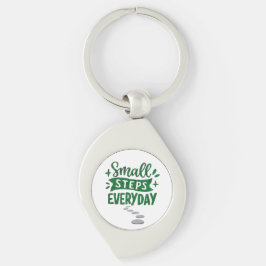 Small Steps Everyday Motivational Keychain Schlüsselanhänger
