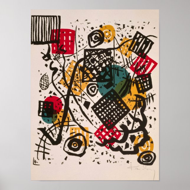 Small World V, 1922, von Wassily Kandinsky Poster (Vorne)