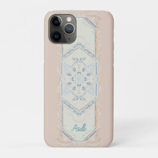 smallCUSTOM NAME Delicate Seashell Medallion, Case-Mate iPhone Hülle