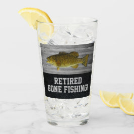 Smallmouth Bass Fishing Ruhestand Party Glas