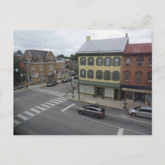 Smalltown Pennsylvania Postkarte (Vorderseite)