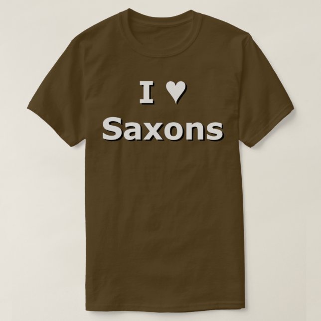 SMandH 1028 I Liebe Herzsächsische T-Shirt (Design vorne)