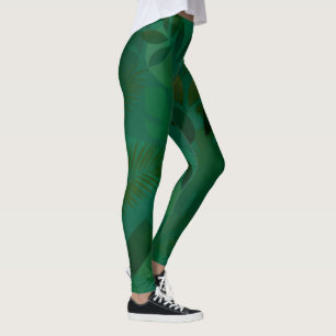 Smaragd-Dschungel Exotische Mystische Tropische Bl Leggings