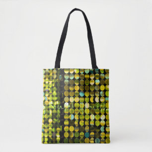 Smaragd-Gold-Pailletten-Luxus-Tasche von Lavish Tasche