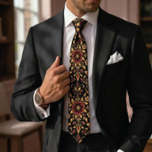 Smaragd-Gold-Royal-Damask-Krawatte | Luxuriöse Her