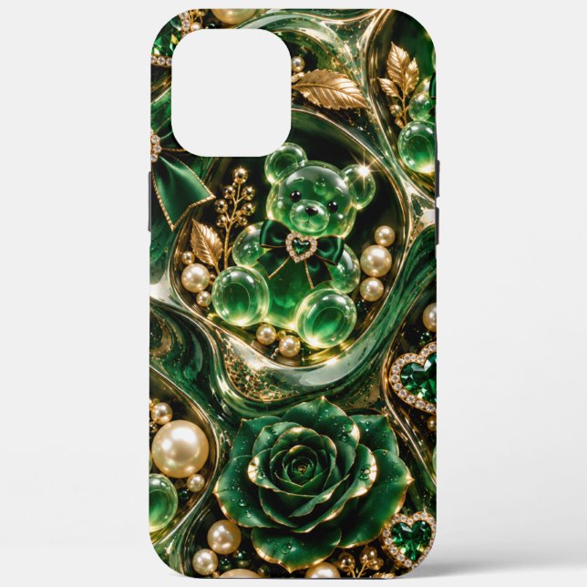 Smaragd-Gummibärchen mit Perlen iPhone-Hülle Case-Mate iPhone Hülle (Rückseite)