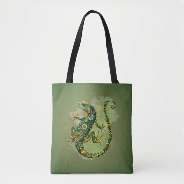 Smaragd-Gürteltier-Muster-Tasche  Tasche (Vorderseite)
