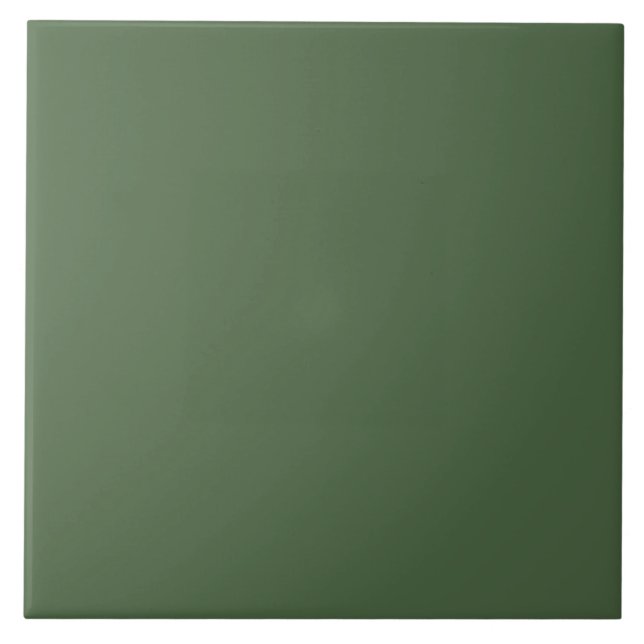 Smaragd / Jade Grün Mitte des Jahrhunderts Fliese (Vorderseite)