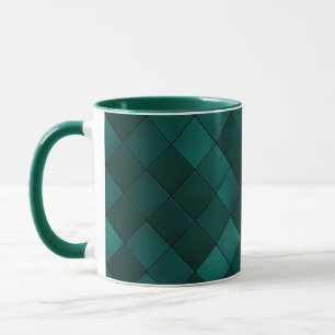 Smaragd-Kachel-Muster – Moderne Luxus Tasse