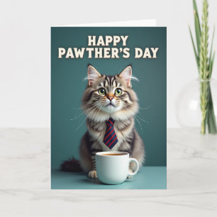 Smaragd Katze Pfoten Tag Karte