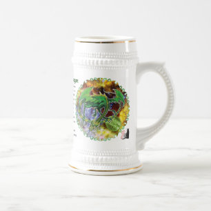 Smaragd-Kosmischer Drache Bierglas