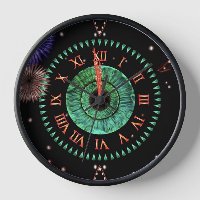 Smaragd-Mitternachtsuhr Uhr (Vorderseite)