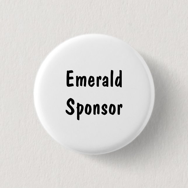 Smaragd-Sponsor Button (Vorderseite)