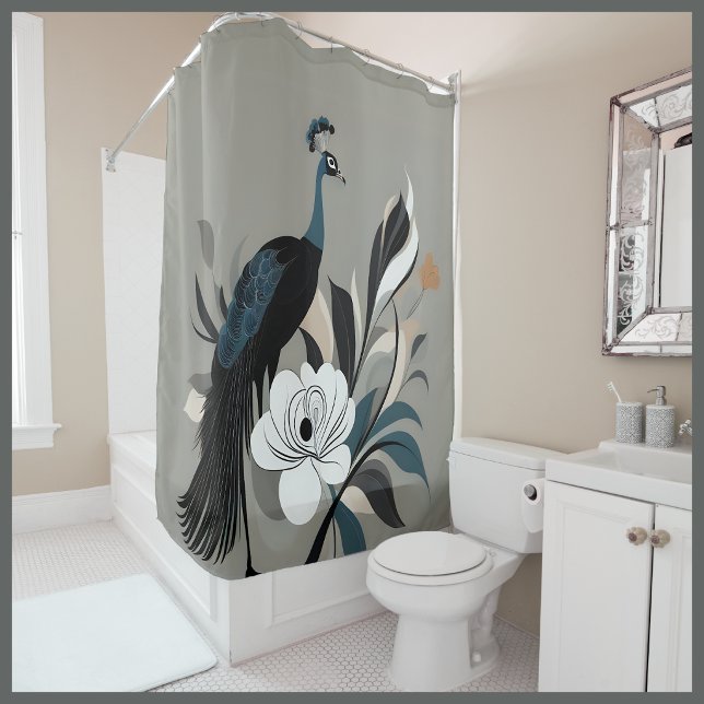 Smaragd-Strudel Duschvorhang (Emerald Whirlwind Shower Curtain
)