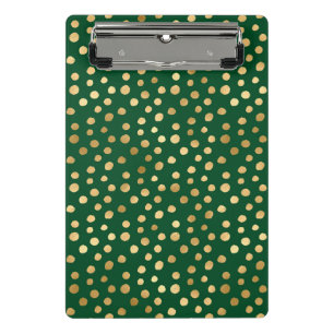 Smaragd- und Gold-Safari-Serie Design 11 Mini Klemmbrett