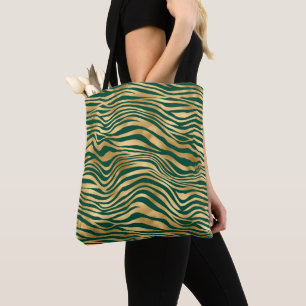 Smaragd und Gold Safari-Serie Design 4 Tasche