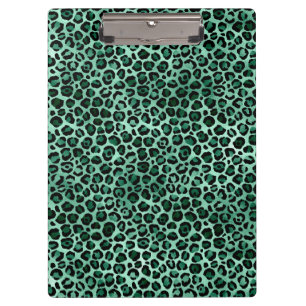 Smaragd- und Gold-Safari-Serie Design 9 Klemmbrett