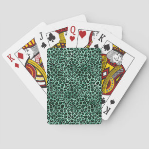 Smaragd und Gold Safari-Serie Design 9 Spielkarten