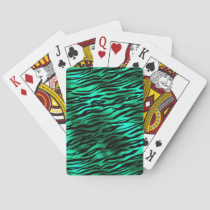 Smaragd- und Gold-Safari-Serien-Design 10 Spielkarten