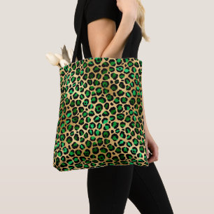 Smaragd- und Gold-Safari-Serien-Design 8 Tasche