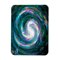 Smaragd und Lila Galaxie