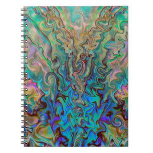 Smaragd und rosa notizblock