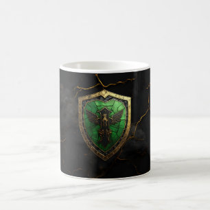 Smaragd-Wächter-Adler-Fantasie Kaffeetasse