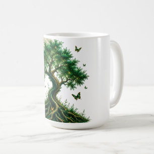 Smaragd-Zauberbaum-Latte-Macchiato-Tasse Kaffeetasse