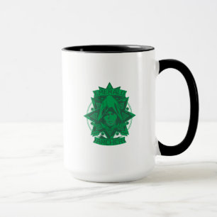 Smaragdbogenschütze Grafik des Pfeil-  Tasse