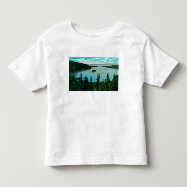 Smaragdbucht-Ansicht über See TahoeLake Tahoe, CA Kleinkind T-shirt (Vorderseite)