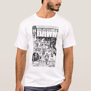 Smaragddämmerungs-Abdeckung, Schwarzweiss T-Shirt