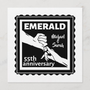Smaragdes Hochzeitstag 55 Jahre Einladung