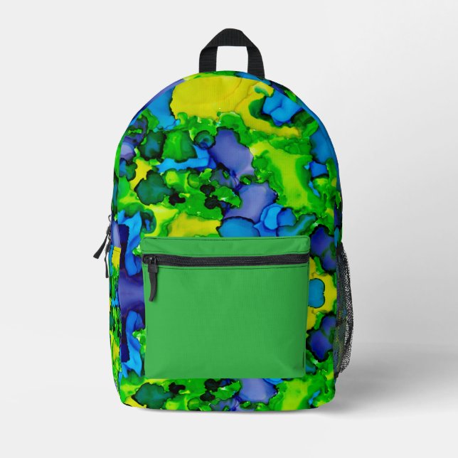 Smaragdglück Bedruckter Rucksack (Vorderseite)