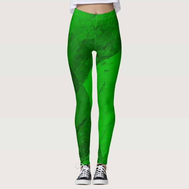 Smaragdgrün-Leggings Leggings (Vorderseite)