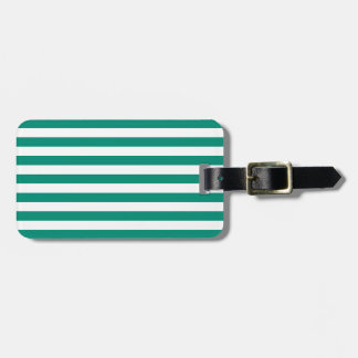 Smaragdgrün Stripes Muster Gepäckanhänger